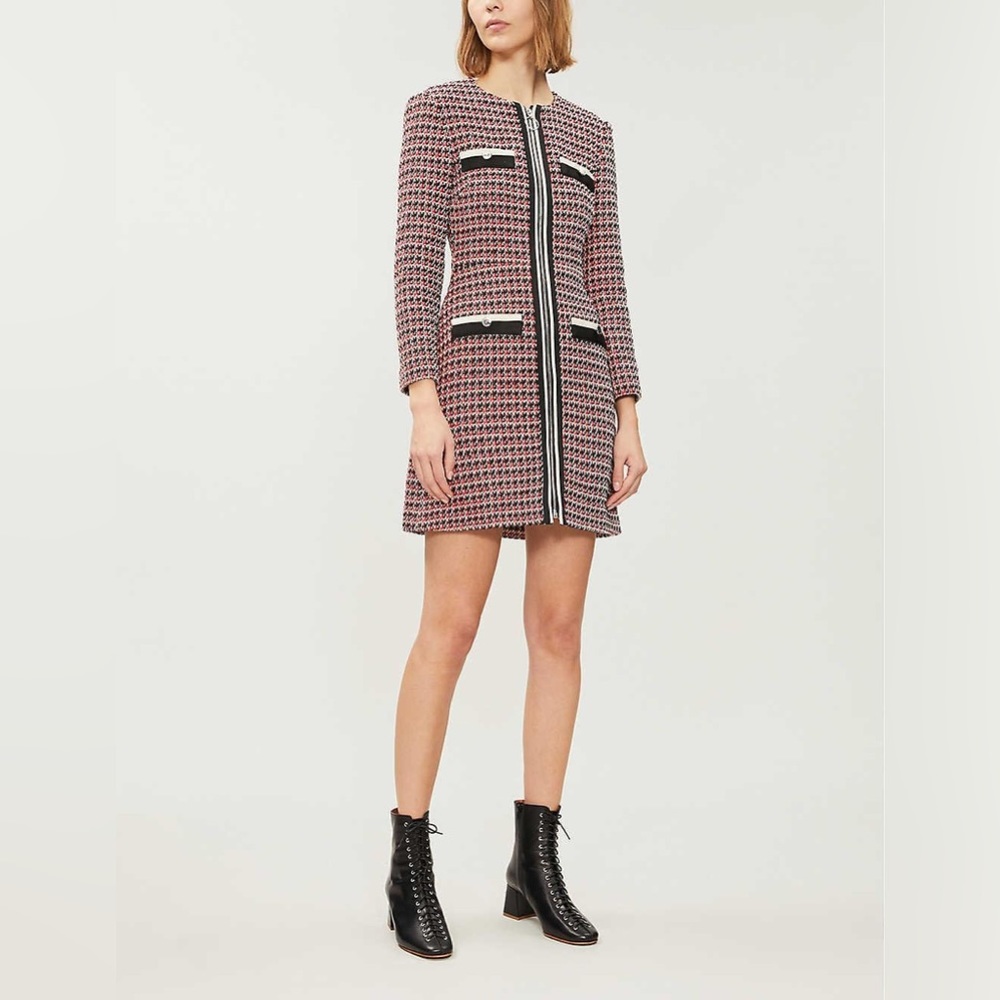 Maje “Romane” tweed dress